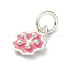 925 подвеска из стерлингового серебра с индийской красной эмалью&nbsp;STER-C014-01C-S