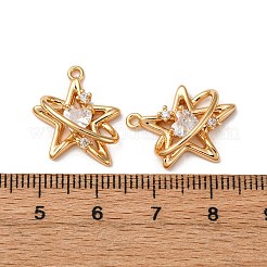 Латунные микропаве прозрачные подвески с фианитом KK-Z112-38G