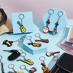 20шт 10 стильных силиконовых брелока-подвески KEYC-GA0001-22