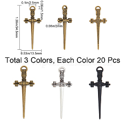 60 шт. подвеска из сплава в тибетском стиле 3 цвета FIND-SC0007-50