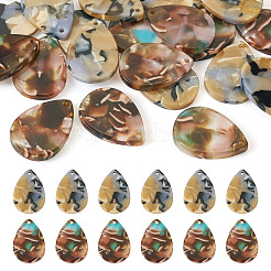 20 шт. 2 цвета подвески из ацетата целлюлозы (смолы)&nbsp;OACR-TA0002-62