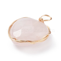 Подвески с граненым сердцем из натуральных и синтетических драгоценных камней PALLOY-JF01397