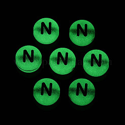 Светящиеся матовые акриловые бусины FACR-T008-02N