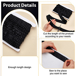 10 ярд полиэстеровой плиссированной атласной ленты со складками OCOR-FG0002-47B