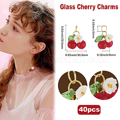 40шт стеклянные подвески&nbsp;FIND-BBC0004-46