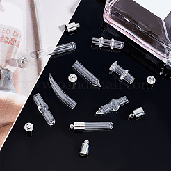 16 комплект из 8 подвесок в виде прозрачных стеклянных бутылок GLAA-AR0001-26