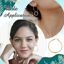 12 пара серег-колец из нержавеющей стали 201 EJEW-ME0001-10