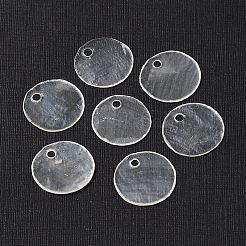 Натуральный кулон из ракушки капиз BSHE-H018-19