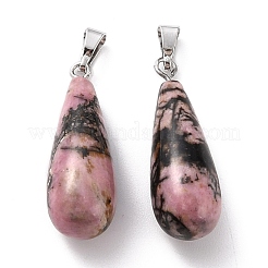 Природные подвески родонит&nbsp;G-F707-23