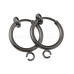 Латунные серьги-клипсы&nbsp;X-KK-P102-01B-01