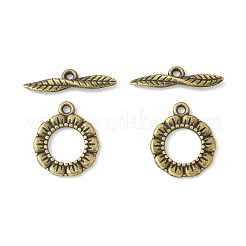 Застежки тоггл в тибетском стиле &nbsp;MLF11359Y-NF