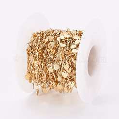 Латунная прутковая цепочка с зубчатыми краями ручной работы CHC-S012-093