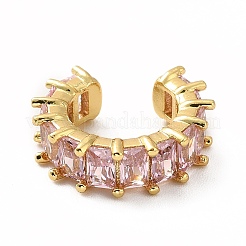 Серьги-каффы для тенниса с кубическим цирконием&nbsp;LS-EJEW-K093-09G-04