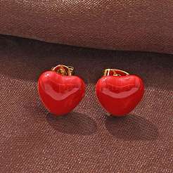 Латунь серьги EJEW-F359-06G