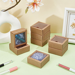 Складные квадратные подарочные коробки для хранения бумаги CON-WH0110-42A-03