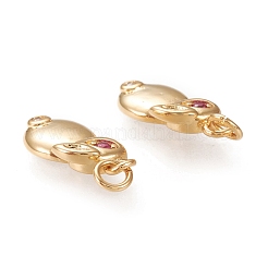 Латунные микро проложить кубического циркония подвески KK-K246-11G