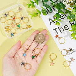 Сплав эмали дреды бусины HJEW-AB00146