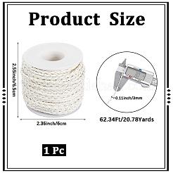 19м плетеные шнуры из искусственной кожи&nbsp;LC-CL0001-02B