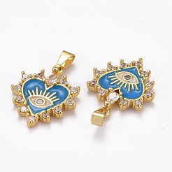 Латунные подвески с фианитами ZIRC-J025-67G