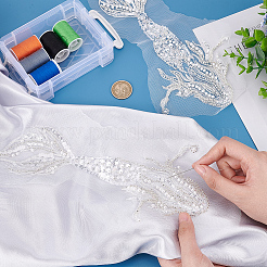 2 шт. русалка компьютерная вышивка ткань пришивание блесток патчи PATC-BC0001-01