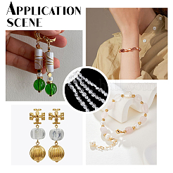 2 нити бусины из натурального кварцевого кристалла G-NB0004-28