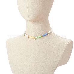 Полимерная глина бисера ожерелья NJEW-JN03613