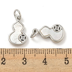 Латунные микропаве прозрачные подвески с фианитом KK-P275-20P