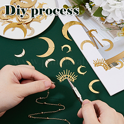 33 шт. 9 стиля латунных люстровых компонентов FIND-HS0001-81