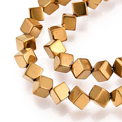 Гальванические нити из синтетических немагнитных гематитовых бусин&nbsp;G-T139-62B