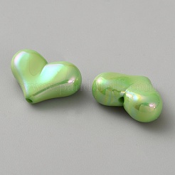 Гальванические непрозрачные акриловые бусины&nbsp;MACR-WH0010-38G