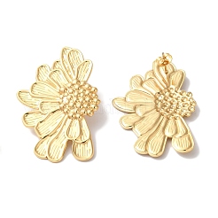 Серьги-гвоздики из нержавеющей стали 304 с ионным покрытием (IP) для женщин EJEW-L287-021G