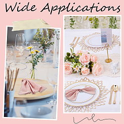 Квадратная дорожка для стола из хлопка&nbsp;AJEW-WH20018-13D