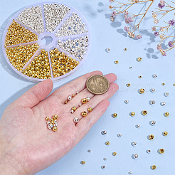 8 стиль латунные гладкие круглые бусины&nbsp;KK-PH0013-53