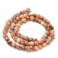 Бусы из натурального красного камня G-C179-A6mm-25