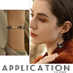 Окрашенные натуральные кокосовые бусины&nbsp;COCB-YW0001-01