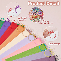 100 шт. 10 цвета железные скрепки&nbsp;AJEW-FH0006-77
