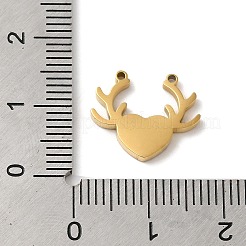 Ионное покрытие(ip) 304 нержавеющая сталь олени подвески&nbsp;STAS-D027-03G