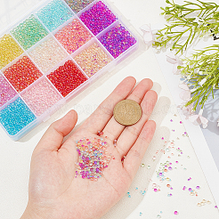 15 прозрачная стеклянная бусина&nbsp;GLAA-OC0001-39