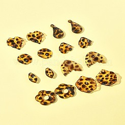 16шт 8 стиля прозрачные акриловые подвески OACR-FS0004-06