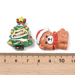 Кабошоны из непрозрачной рождественской смолы CRES-Z015-01A