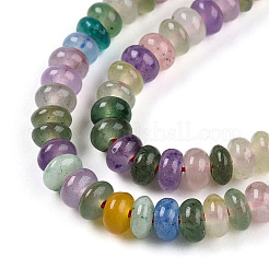 Окрашенные природные белый нефрит бисер пряди X-G-T139-57A-12