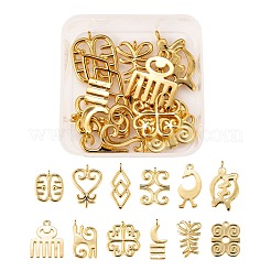 12шт 12 латунные подвески KK-LS0001-28G