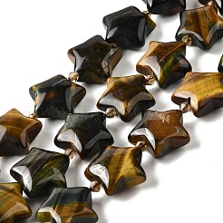 Природных тигровый глаз бисер нитей&nbsp;G-U023-C01-03