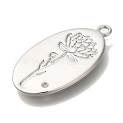 Латунные микро проложить кубического циркония подвески&nbsp;KK-U038-05P-03