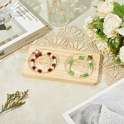 Бук деревянный ювелирный браслет кольцо дисплей держатель поднос&nbsp;ODIS-WH0010-02J-01