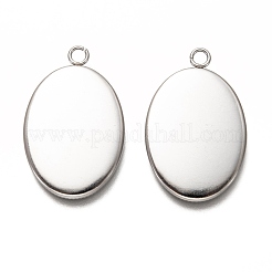 Подвеска-кабошон из не тускнеющей нержавеющей стали 304 STAS-I176-03A