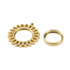 Ионное покрытие (ip) 304 нержавеющая сталь медальон подвески STAS-S132-07G-01