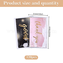 120 шт. прямоугольные прозрачные держатели для удостоверений личности из ПВХ&nbsp;AJEW-GO0002-76