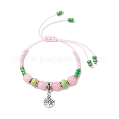 2 шт. браслеты из сплава с подвесками в виде дерева жизни BJEW-MZ00256