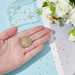 100 шт. 2-х цветные круглые 925 серебряные бусины-разделители&nbsp;STER-ME0001-18